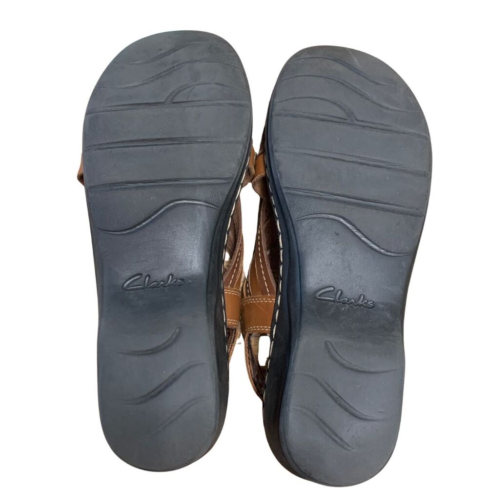 Clarks Women Lexi Carmen Comfort Hook and Loop Leather Snadals SIze 6 - Picture 9 of 12